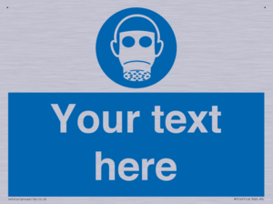 Custom Respirator Required Sign